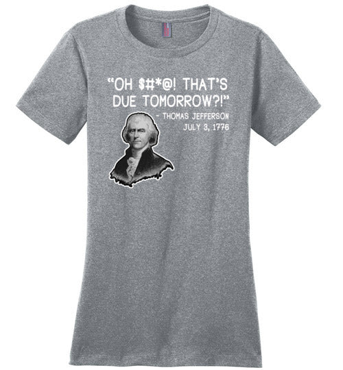 Thomas Jefferson Due Date Canvas