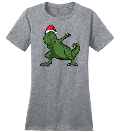 Christmas Dabbing T-Rex Canvas