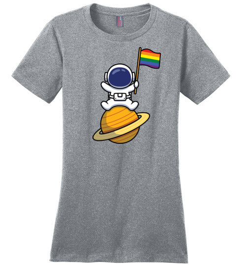Astronaut LGBT Flag Canvas