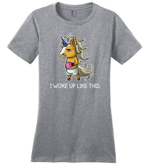 Unicorn Coffee I Woke Up Like This Canvas