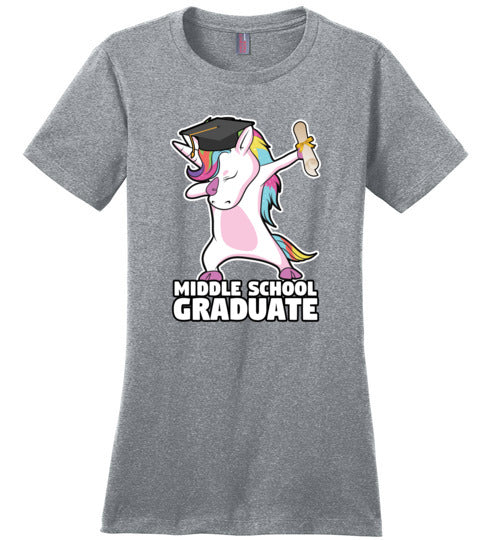 Middle School Dabbing Unicorn Graduate