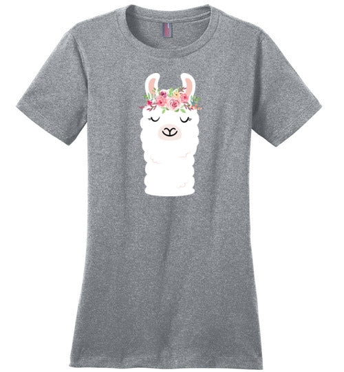 Llama Flower Crown Canvas