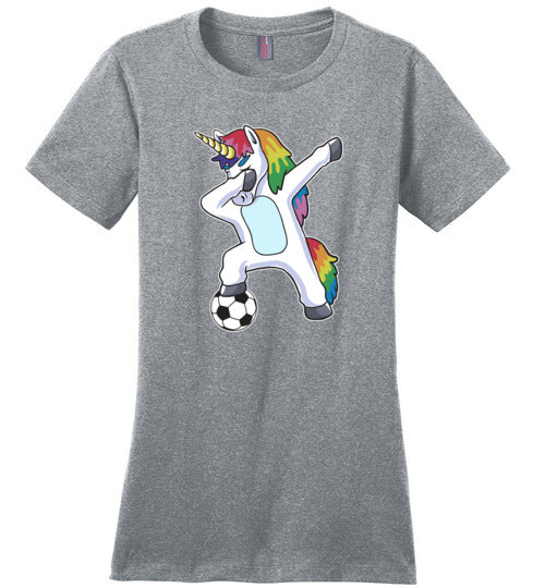 Soccer Dabbing Unicorn Canvas