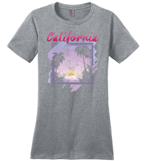California Vintage Sunset Canvas