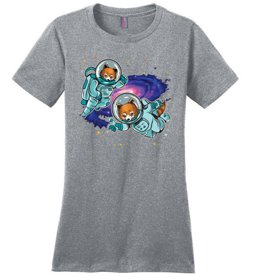 Red Pandas In Space Canvas