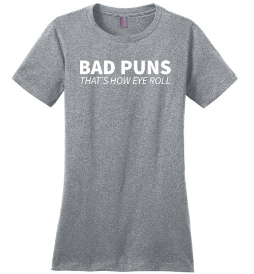 Bad Puns Eye Roll Canvas