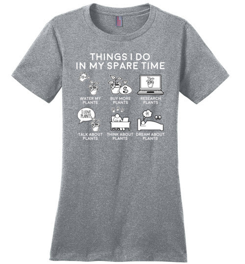 Things I Do In My Spare Time Plants Canvas