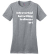 Introverted But Willing To Discuss Art Canvas