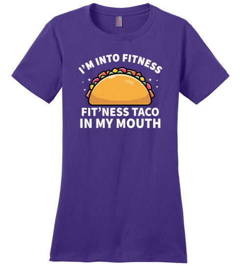Fitness Taco In My Mouth Canvas