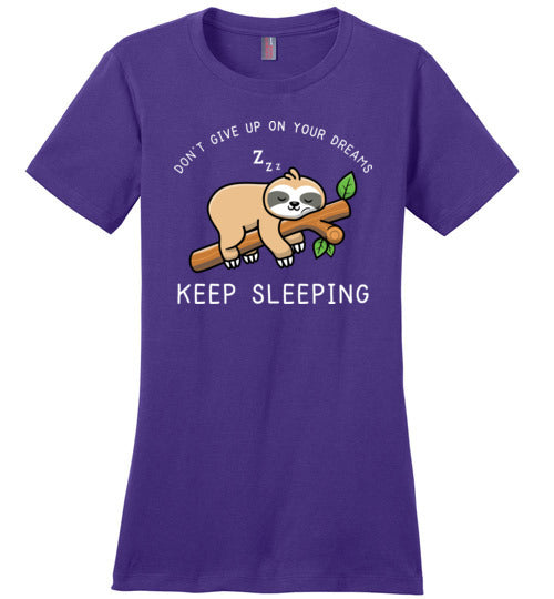 Sloth Dreams Keep Sleeping Canvas