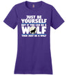 Just Be Yourself Wolf Canvas