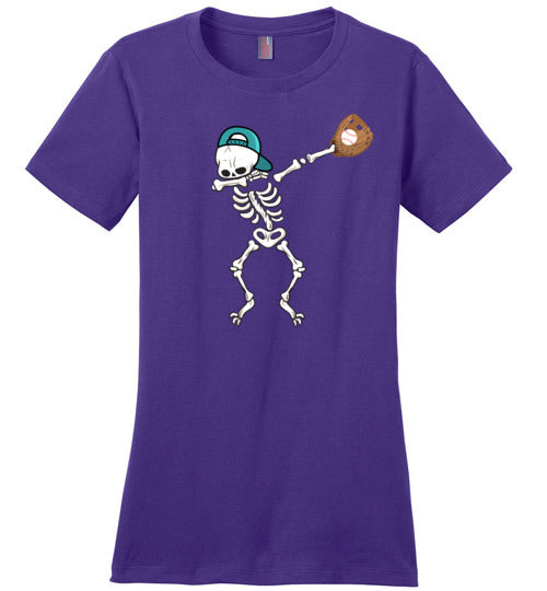Baseball Dabbing Skeleton Canvas