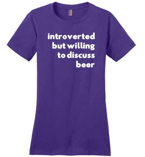 Introverted But Willing To Discuss Beer Canvas