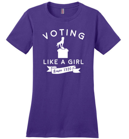 Voting Like a Girl Canvas