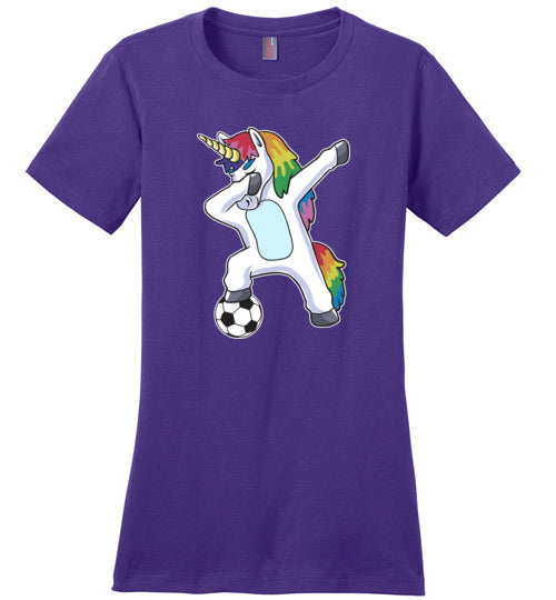 Soccer Dabbing Unicorn Canvas