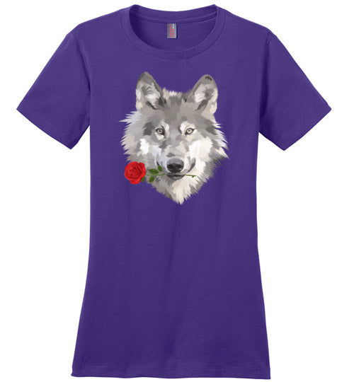 Realistic Wolf Rose Shirt