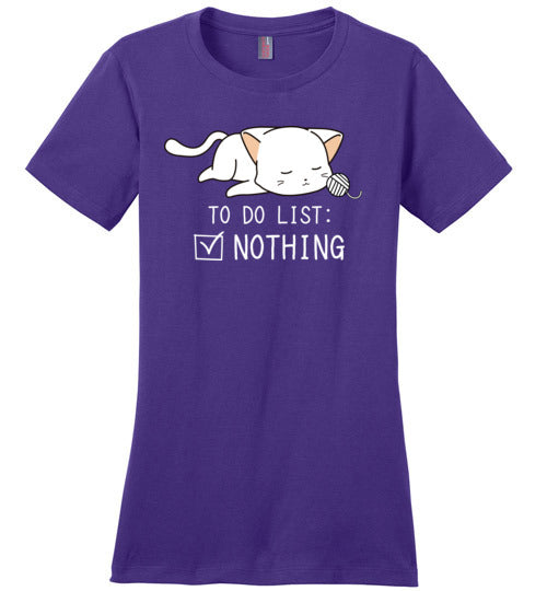 Cat To Do List Nothing Canvas
