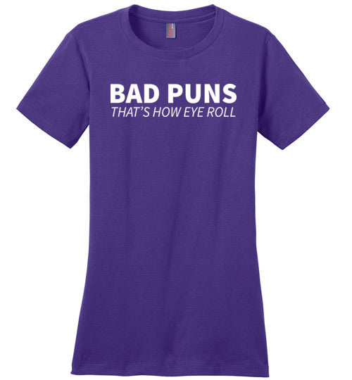Bad Puns Eye Roll Canvas