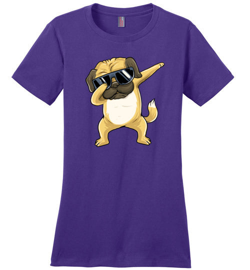 Dabbing Pug With Sunglasses Canvas