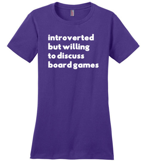 Introverted But Willing To Discuss Board Games Canvas