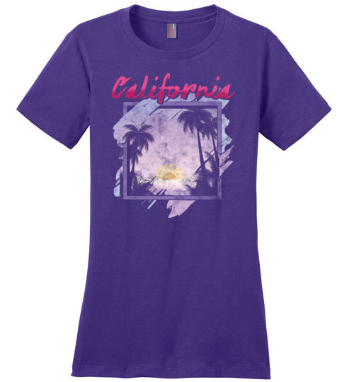 California Vintage Sunset Canvas