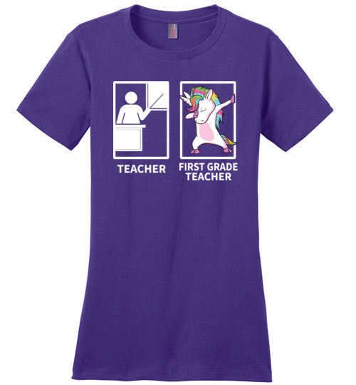 Dabbing Unicorn First Grade Teacher