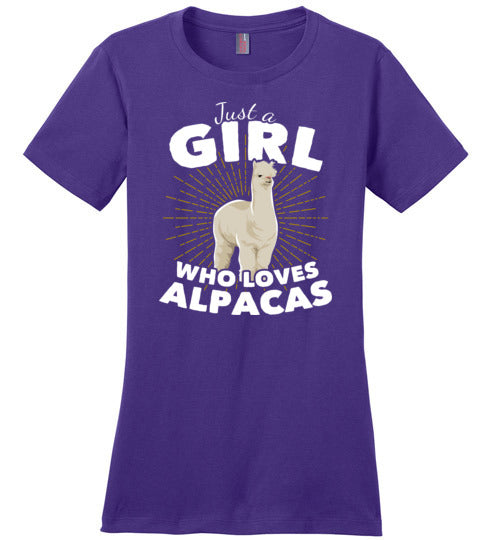 Just A Girl Who Loves Alpacas Canvas