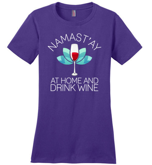 Namastay Wine Canvas