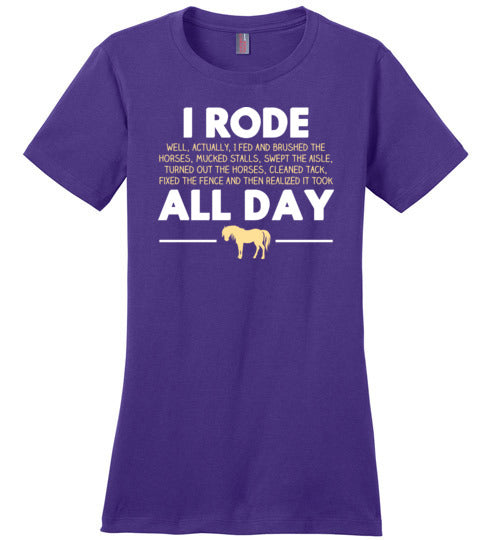 Horse Rode All Day