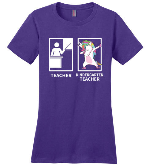 Dabbing Unicorn Kindergarten Teacher
