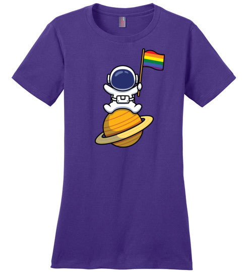 Astronaut LGBT Flag Canvas