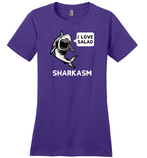 Sharkasm Love Salad Canvas