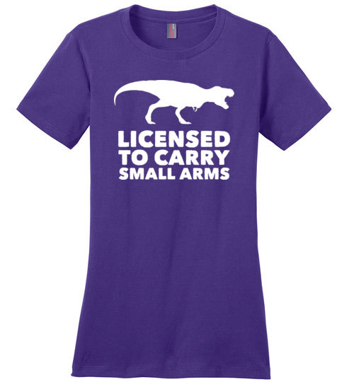 Licensed To Carry Small Arms T-Rex Canvas