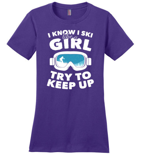 Ski Like A Girl Canvas