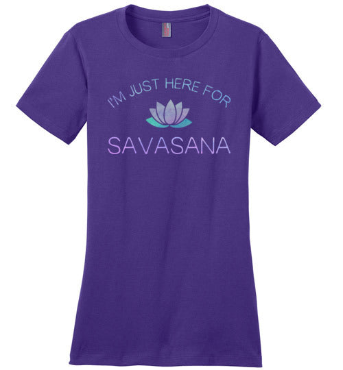 Yoga Just Here For The Savasana Canvas
