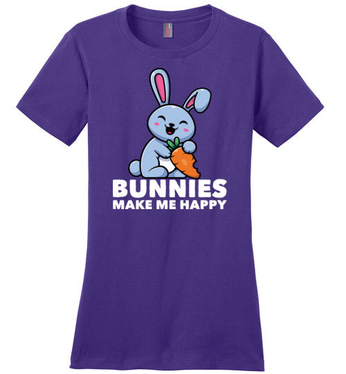 Bunnies Make Me Happy Canvas