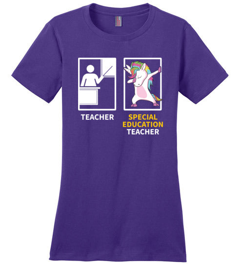 Special Education Teacher Dabbing Unicorn