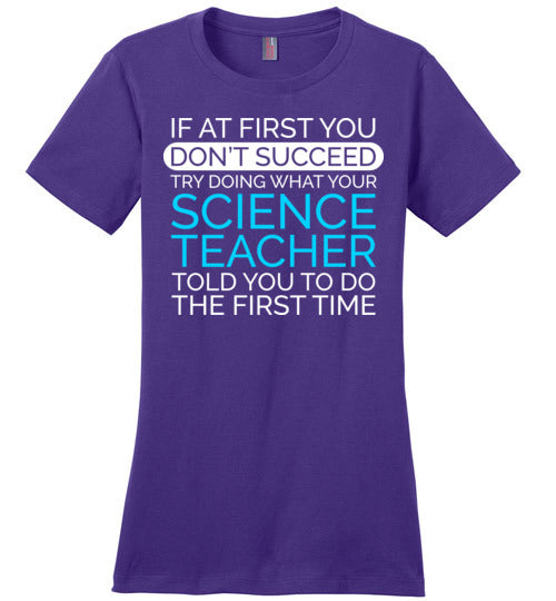 If At First Science Teacher