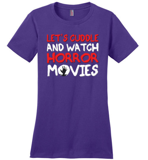 Cuddle and Watch Horror Movies Canvas