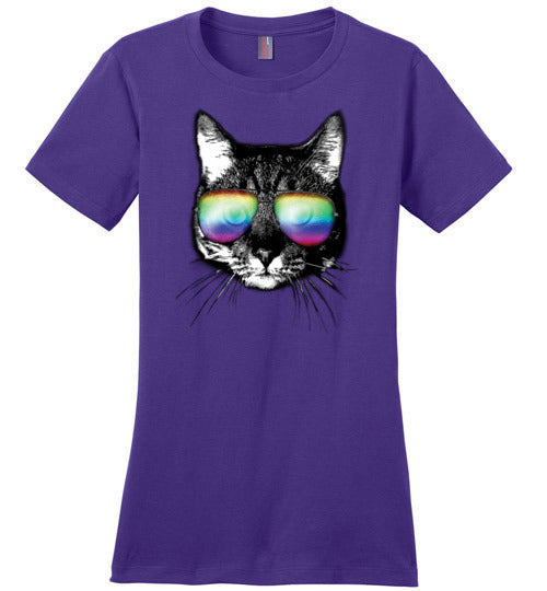 Cat Sunglasses LGBT Canvas