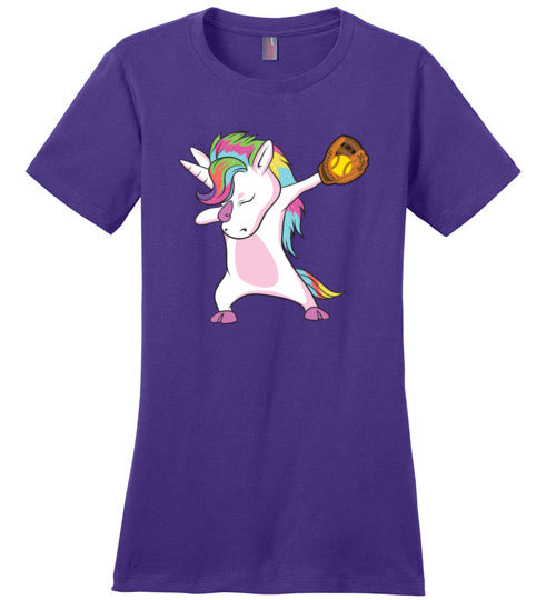 Softball Dabbing Unicorn