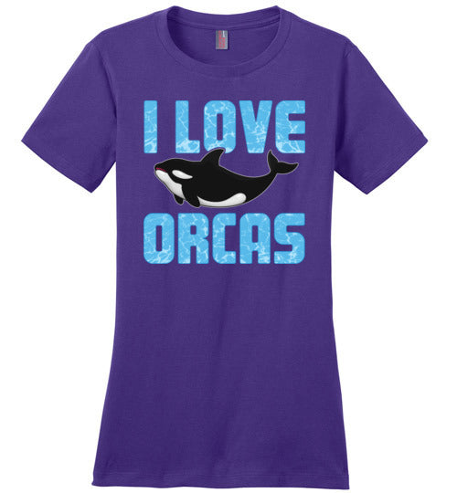 I Love Orcas Canvas