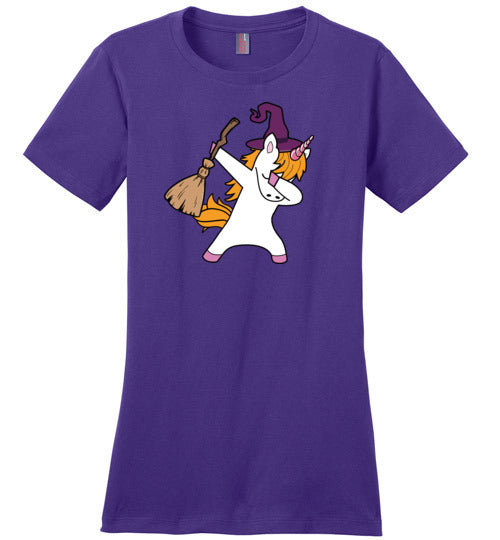 Halloween Witch Unicorn Canvas