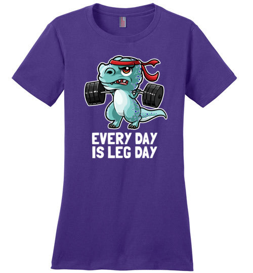 T-Rex Workout Every Day Is Leg Day Canvas