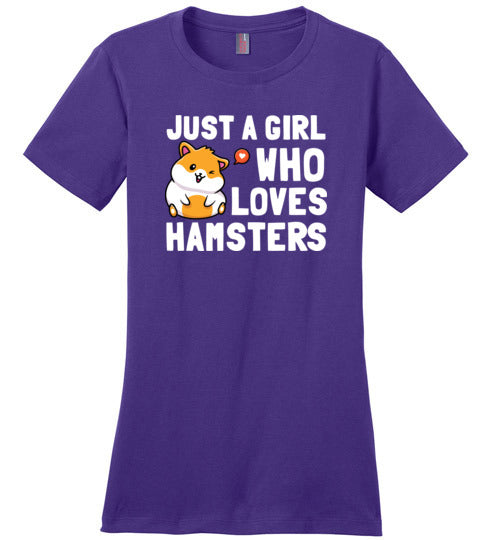 Just a girl Who Loves Hamsters Canvas