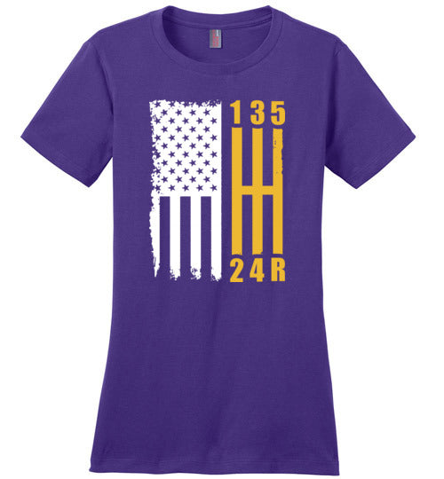 Muscle Car Flag Gear Shift Canvas