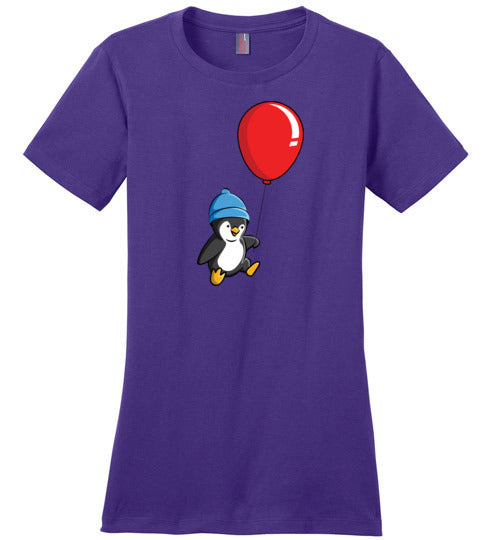 Penguin Can Fly Balloon Canvas