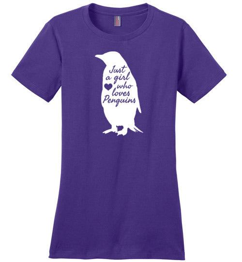 Just A Girl Who Loves Penguins Canvas