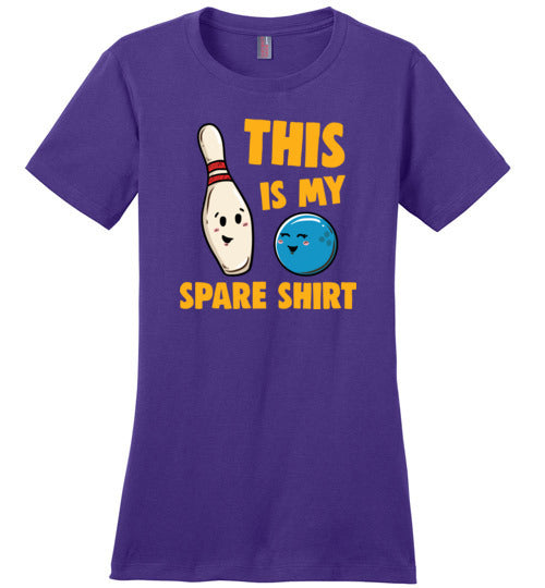 Bowling This Is My Spare Shirt Canvas