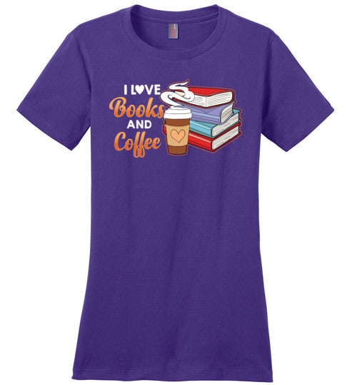 I Love Books And Coffee Canvas